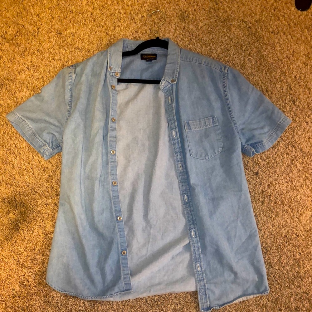 CPO Provisions Denim Short Sleeve Button Down